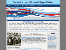 Tablet Screenshot of handcountedpaperballots.org